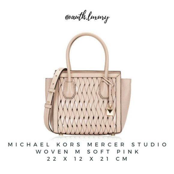 MICHAEL KORS Mercer Studio Woven Leather 3 in 1 Crossbody/Shoulder/handbag - Picture 2 of 9